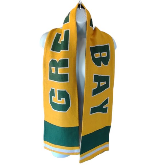 Reebok Team Apparel Green Bay Packers Reversible Scarf - Picture 2 of 8